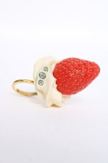 画像1: Q-pot. / Fresh Straeberryリング  ホワイト Y-26-06-20-008-QP-AC-SZ-ZY (1)