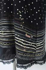 画像3: franche lippee black / のびねこ刺繍カットソーチュニ M 黒 Y-26-06-20-088-LO-OP-SZ-ZY (3)