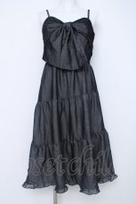画像1: axes femme / ビッグリボンティアードワンピース  グレー Y-26-06-20-091-AX-OP-SZ-ZY (1)