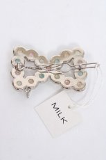画像2: MILK / クリスタルribbonバレッタ  シルバー Y-26-06-20-009-ML-AC-SZ-ZY (2)