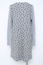画像2: franche lippee black / ドット切り替えスカラップカットワンピース M グレー Y-26-06-20-111-LO-OP-SZ-ZY (2)
