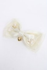 画像1: Angelic Pretty / Party Princessバレッタ  アイボリー Y-26-06-20-011-AP-AC-SZ-ZY (1)