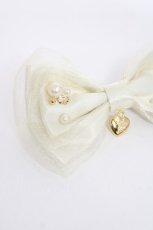 画像2: Angelic Pretty / Party Princessバレッタ  アイボリー Y-26-06-20-011-AP-AC-SZ-ZY (2)