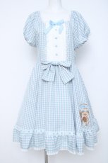 画像1: CHIP CLIP / SATSUKIAIコラボワンピース M サックス Y-26-06-20-119-LO-OP-SZ-ZY (1)