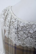 画像3: HirokoTokumine / ミシェルワンピース  ベージュチェック Y-26-06-20-120-LO-OP-SZ-ZY (3)