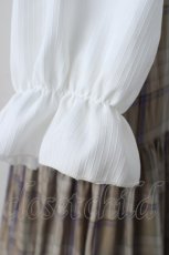 画像4: HirokoTokumine / ミシェルワンピース  ベージュチェック Y-26-06-20-120-LO-OP-SZ-ZY (4)