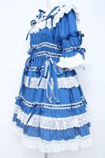 画像2: BABY,THE STARS SHINE BRIGHT / Confiture Ribbonワンピース  ブルー Y-26-06-20-121-BA-OP-SZ-ZY (2)
