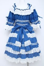 画像3: BABY,THE STARS SHINE BRIGHT / Confiture Ribbonワンピース  ブルー Y-26-06-20-121-BA-OP-SZ-ZY (3)