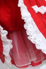 画像5: Cornet / バラレースシ編み上げ゛ャンパースカート  赤 Y-26-06-20-125-LO-OP-SZ-ZY (5)