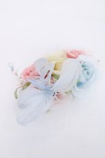 画像2: Angelic Pretty / カラフルRose gardenバレッタ  サックス Y-26-06-20-013-AP-AC-SZ-ZY (2)