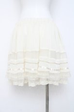 画像2: axes femme / シフォン楊柳チュチュスカート M 生成り Y-26-06-20-131-AX-SK-SZ-ZY (2)