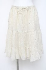 画像1: Franche Lippee / 月と星ドットスカート M 生成り Y-26-06-20-132-LO-SK-SZ-ZY (1)