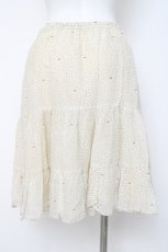 画像2: Franche Lippee / 月と星ドットスカート M 生成り Y-26-06-20-132-LO-SK-SZ-ZY (2)