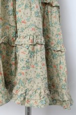 画像3: franche lippee black / 花柄ティアードスカート M ベージュ Y-26-06-20-134-LO-SK-SZ-ZY (3)