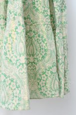 画像3: Franche Lippee / ダマスク柄スカート M 生成り×グリーン Y-26-06-20-137-LO-SK-SZ-ZY (3)
