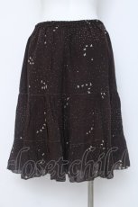 画像2: Franche Lippee / 小鳥シルエット柄スカート M ブラウン Y-26-06-20-143-LO-SK-SZ-ZY (2)