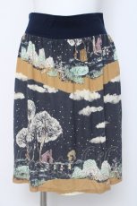 画像1: franche lippee black / 三匹の子ぶたスカート M 黒 Y-26-06-20-144-LO-SK-SZ-ZY (1)