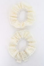 画像2: m petit by misako / NINA'Sコラボ　リボン付き2WAYシュシュ  中白 Y-26-06-20-016-LO-ZA-SZ-ZY (2)