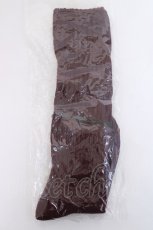 画像1: axes femme / チャームタッセル付き靴下  ワイン Y-26-06-20-019-AX-ZA-SZ-ZY (1)