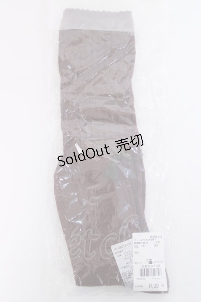 画像2: axes femme / チャームタッセル付き靴下  ワイン Y-26-06-20-019-AX-ZA-SZ-ZY (2)