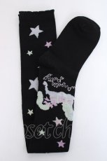 画像1: Angelic Pretty / Candy Sprinkleオーバーニー  黒 Y-26-06-20-020-AP-ZA-SZ-ZY (1)