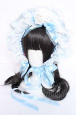画像1: BABY,THE STARS SHINE BRIGHT / Dreamy Secret roomドールボンネット  サックス Y-26-06-20-025-BA-AC-SZ-ZY (1)