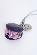 画像1: Q-pot. / Yokohama Takashimaya Limited Blue Moon Macaronストラップ  パープル Y-26-06-20-003-QP-ZA-SZ-ZY (1)