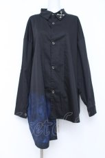 画像1: ililil /  コラボ【雨間】オーバーサイズシャツ F ブラック Y-26-06-22-032-PU-BL-YM-ZI (1)