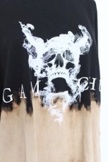 画像3: Gamchu / ボクのヒーローエリートモード 抜染加工ロンT  ブラック×ベージュ Y-26-06-22-034-PU-TO-IG-ZY (3)