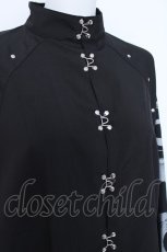 画像3: ililil / 【天濤霊縁】着物風シャツ F ブラック Y-26-06-22-035-PU-BL-SZ-ZI (3)