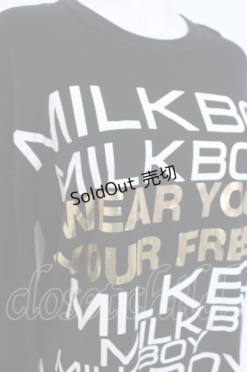 画像3: MILKBOY / COMME des GARCONSコラボ　カットソー  ブラック Y-26-06-22-036-MB-TO-YM-ZI (3)