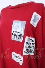 画像3: Candy Stripper / ALWAYS SICK L/S カットソー 2 レッド Y-26-06-22-037-PU-TS-YM-ZI (3)