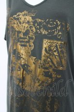画像3: PUTUMAYO / Strange dream VネックT  カーキ Y-26-06-22-042-PT-TO-SZ-ZI (3)