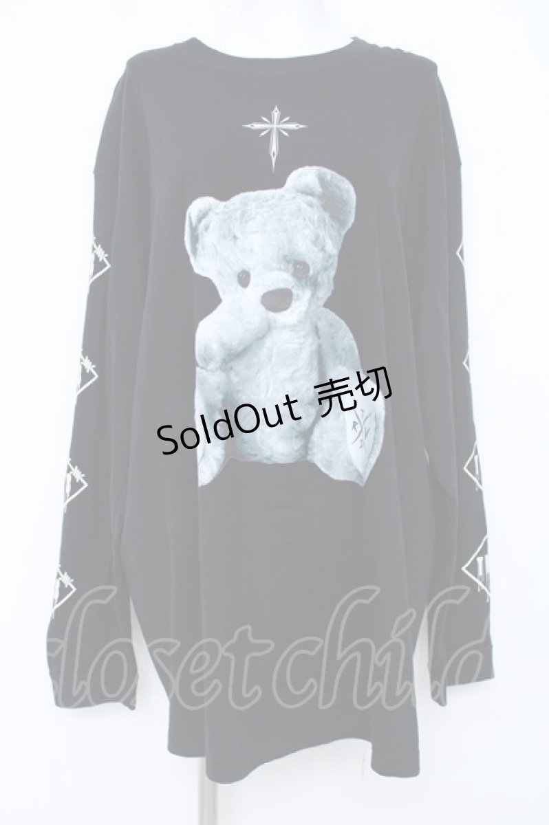 画像1: TRAVAS TOKYO / Furry bear L/S Tee F ブラック Y-26-06-22-043-PU-TO-SZ-ZY (1)