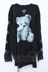 画像1: TRAVAS TOKYO / Furry bear L/S Tee F ブラック Y-26-06-22-043-PU-TO-SZ-ZY (1)