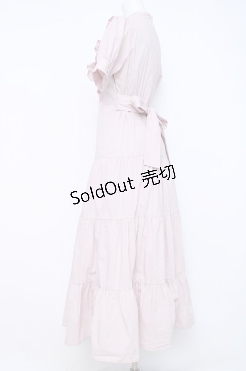 画像2: Ank Rouge / ティアードヨークワンピース M ピンク Y-26-06-22-053-CA-OP-SZ-ZY (2)