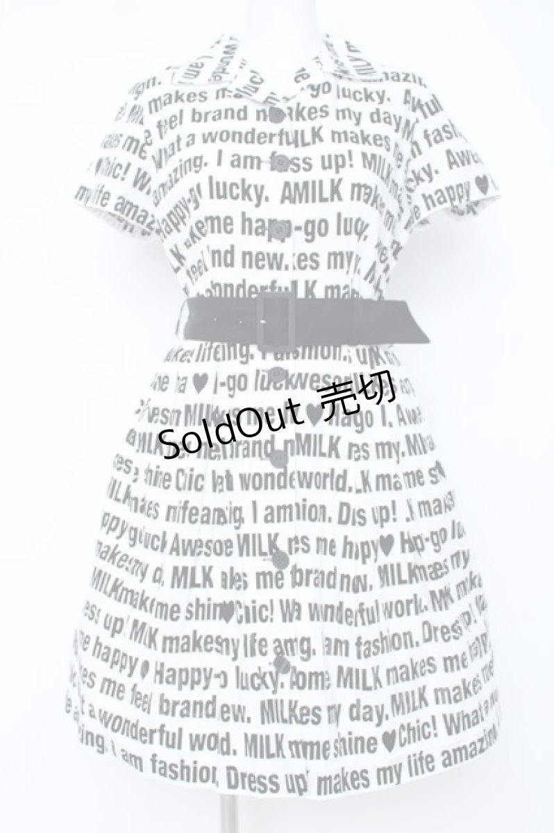 画像1: MILK / Messageワンピース  白 Y-26-06-22-059-ML-OP-SZ-ZS (1)