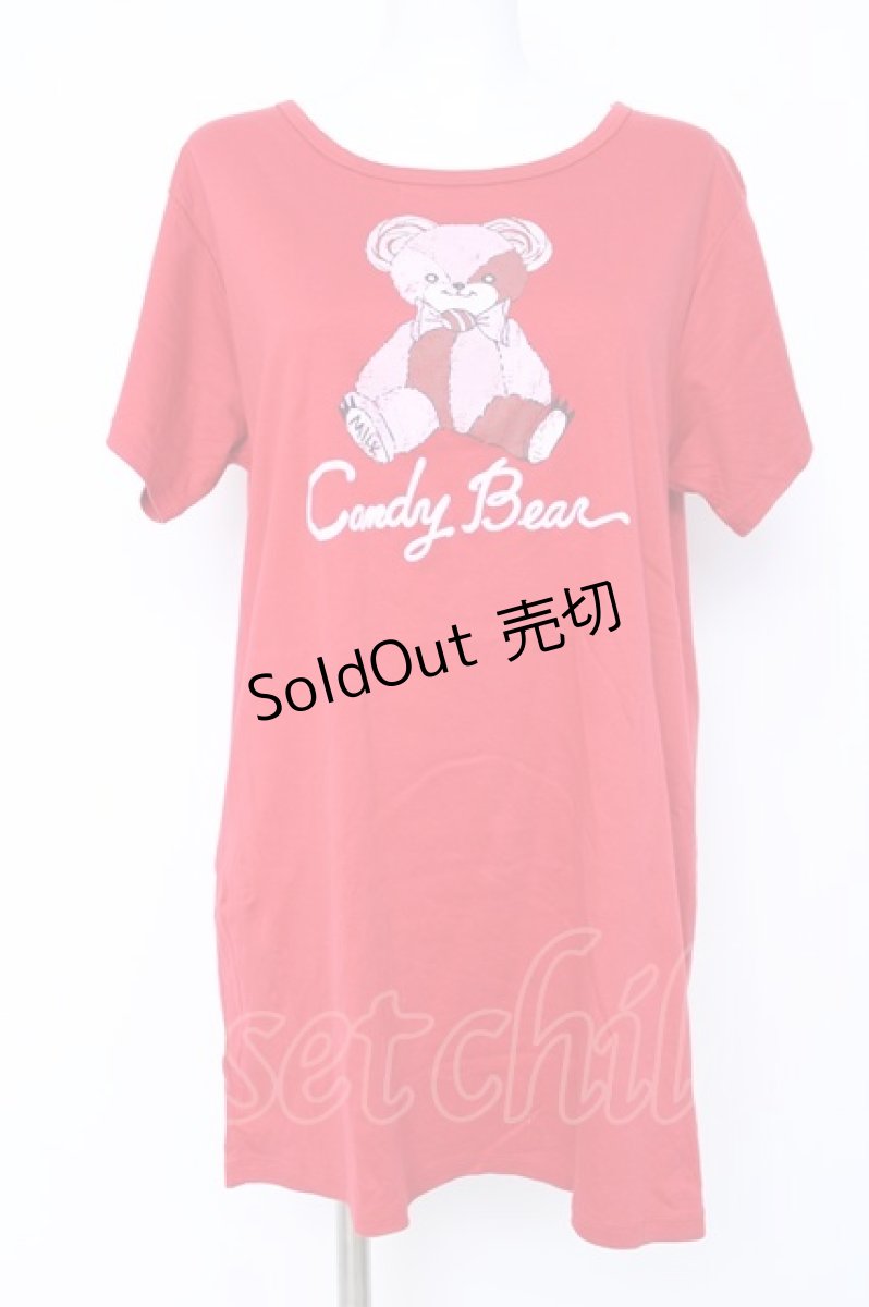 画像1: MILK / CANDYベアーチュニックTee  レッド Y-26-06-22-060-ML-TO-SZ-ZS (1)
