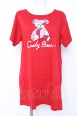 画像1: MILK / CANDYベアーチュニックTee  レッド Y-26-06-22-060-ML-TO-SZ-ZS (1)