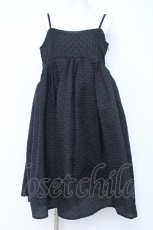 画像1: Candy Stripper / VOLUME CAMISOLE DRESS 2 ブラック Y-26-06-22-064-PU-OP-OW-ZI (1)