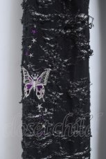 画像3: PEACE NOW / ダメージガーゼレギンスパンツ M ブラック/ホワイト Y-26-06-22-072-PU-PA-SZ-ZI (3)