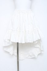 画像1: MARBLE / 前短後長スカート  白 Y-26-06-22-097-GO-SK-SZ-ZI (1)