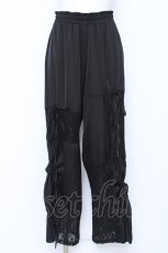 画像1: Candy Stripper / LACY PATCH WORK DROST PANTS 2 ブラック Y-26-06-22-103-PU-PA-SZ-ZY (1)
