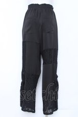 画像2: Candy Stripper / LACY PATCH WORK DROST PANTS 2 ブラック Y-26-06-22-103-PU-PA-SZ-ZY (2)