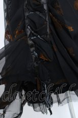 画像4: h.naoto Blood / バラフロッキーたくし上げスカート  黒 Y-26-06-22-115-HN-SK-SZ-ZI (4)