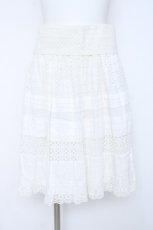 画像1: Jane Marple / コットンレーススカート  シロ Y-26-06-22-118-JM-SK-SZ-ZY (1)