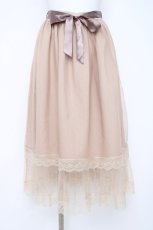 画像1: evelyn / ダブルチュールスカート  ベージュ Y-26-06-22-119-LO-SK-SZ-ZY (1)