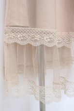 画像3: evelyn / ダブルチュールスカート  ベージュ Y-26-06-22-119-LO-SK-SZ-ZY (3)