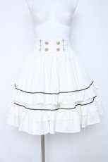 画像1: Silent Mars / 堕月法則ティアードミニスカート  白 Y-26-06-22-120-LO-JA-SZ-ZY (1)