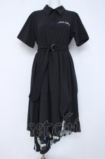 画像1: NieR Clothing / ねこのおしゅしシャツワンピース F 黒 Y-26-06-22-134-PU-OP-SZ-ZY (1)